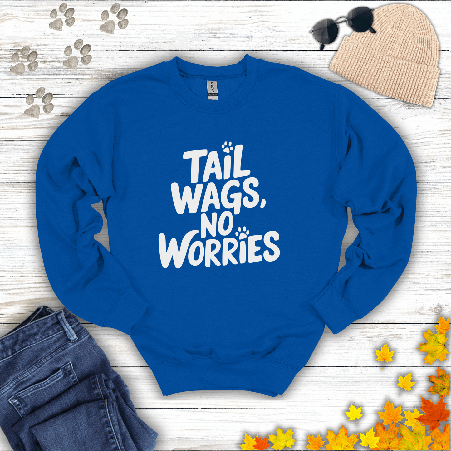 Tail Wags, No Worries Sweatshirt