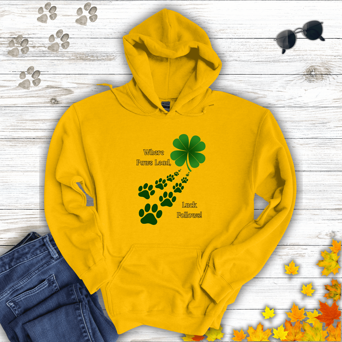 Where Paws Lead Hoodie