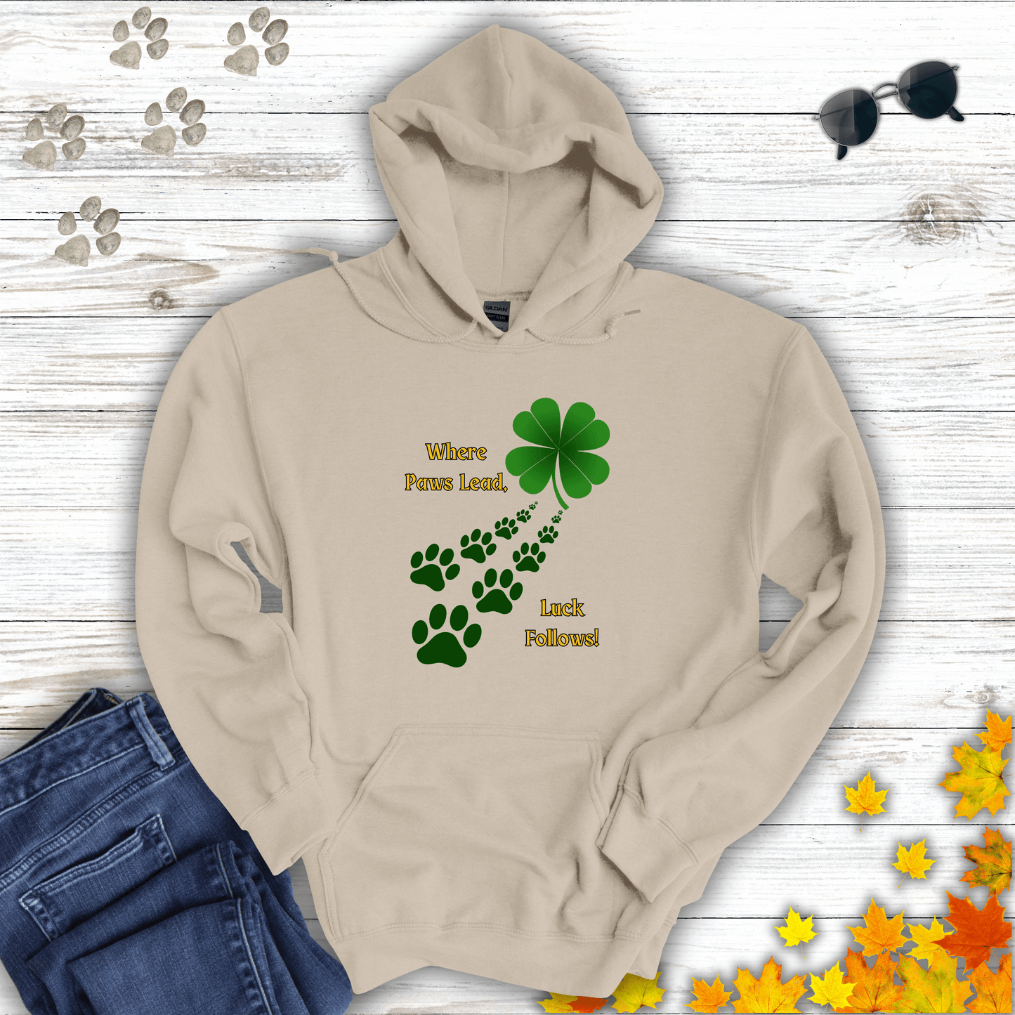 Where Paws Lead Hoodie