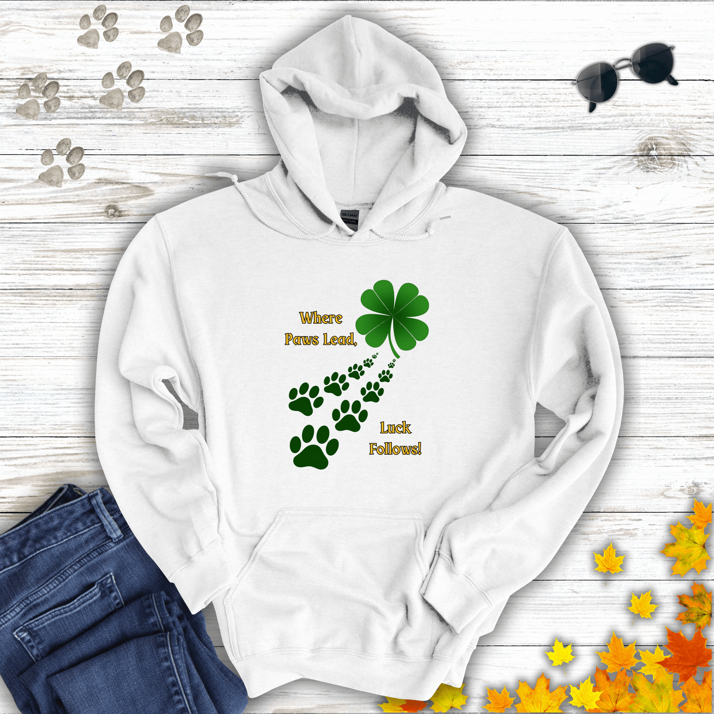 Where Paws Lead Hoodie