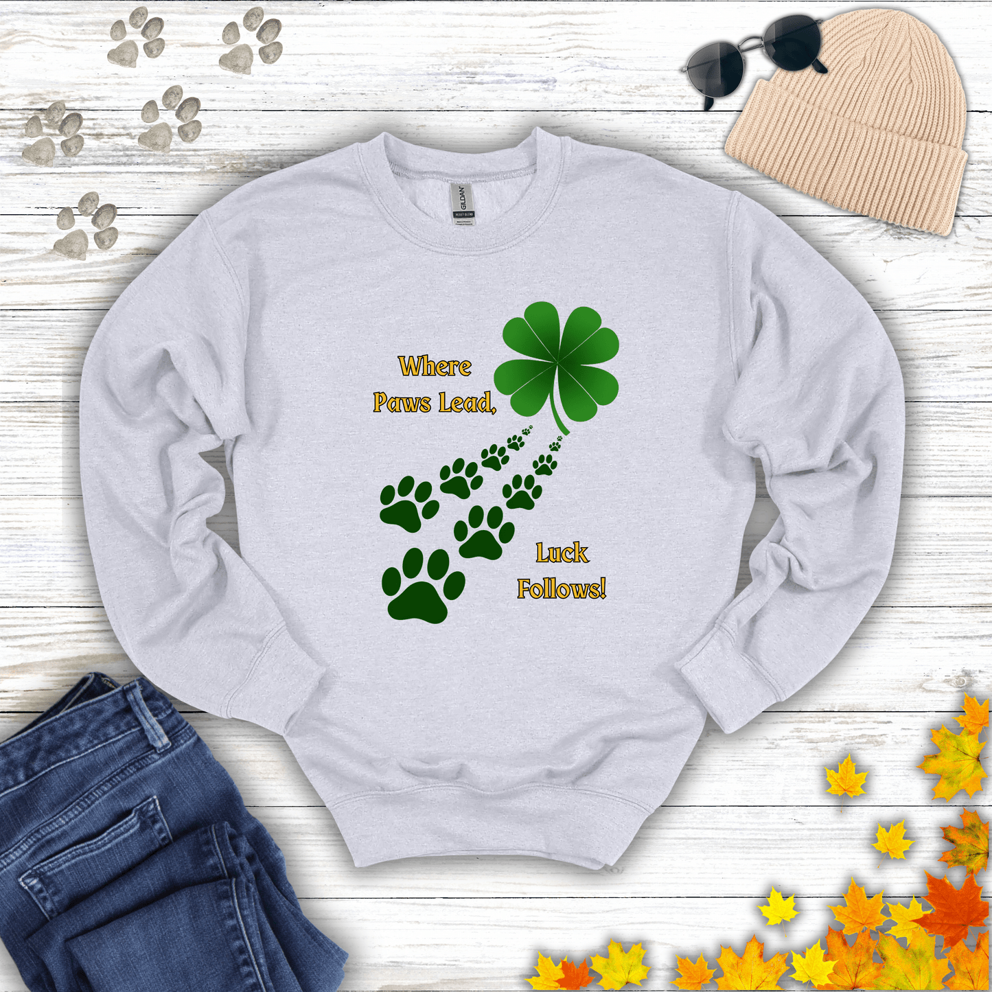 Where Paws Lead Sweatshirt