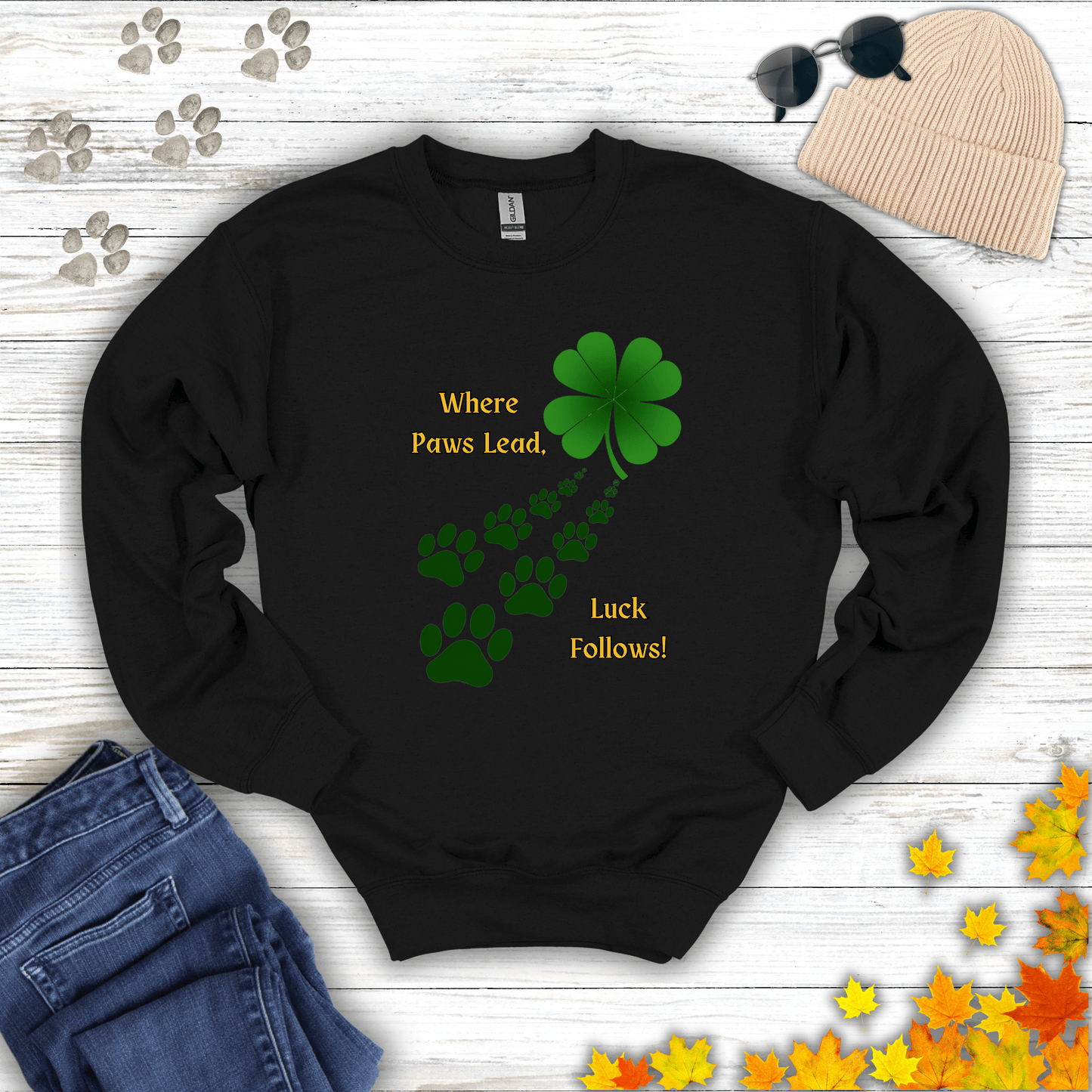Where Paws Lead Sweatshirt