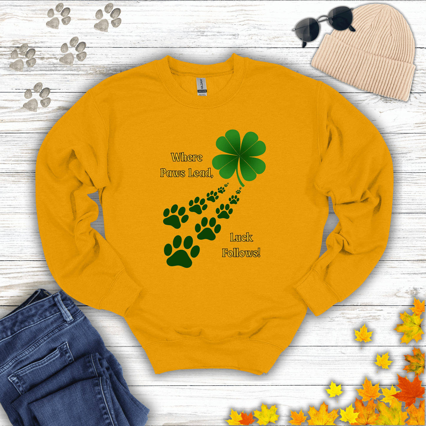 Where Paws Lead Sweatshirt