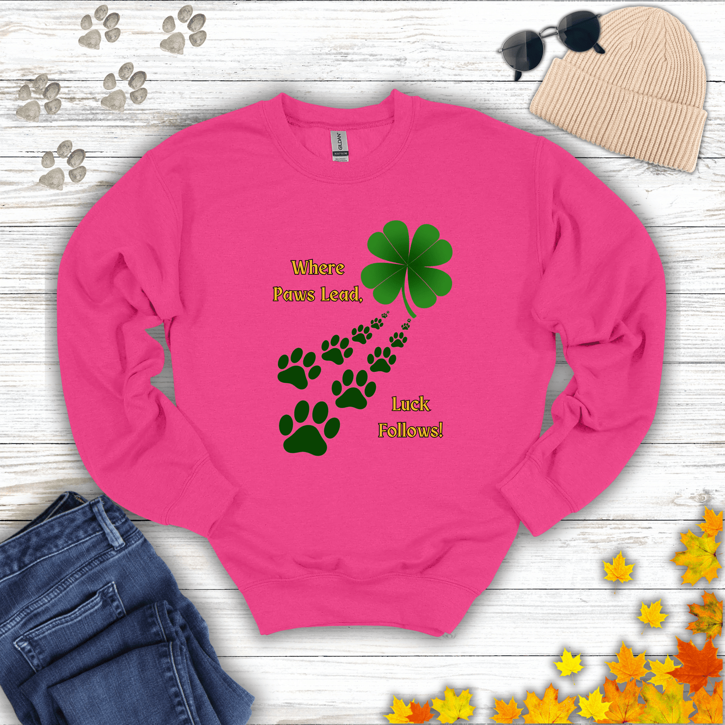 Where Paws Lead Sweatshirt