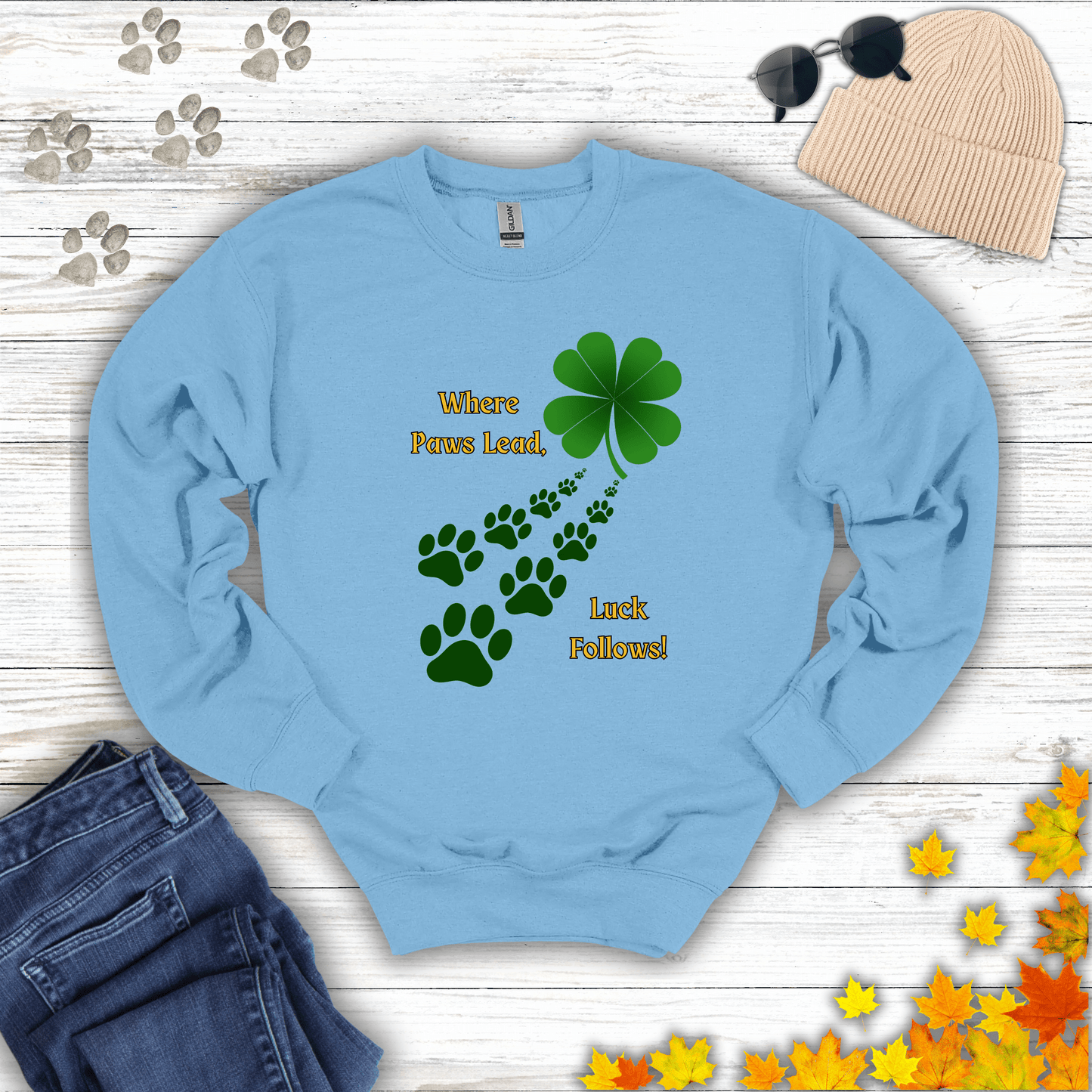 Where Paws Lead Sweatshirt