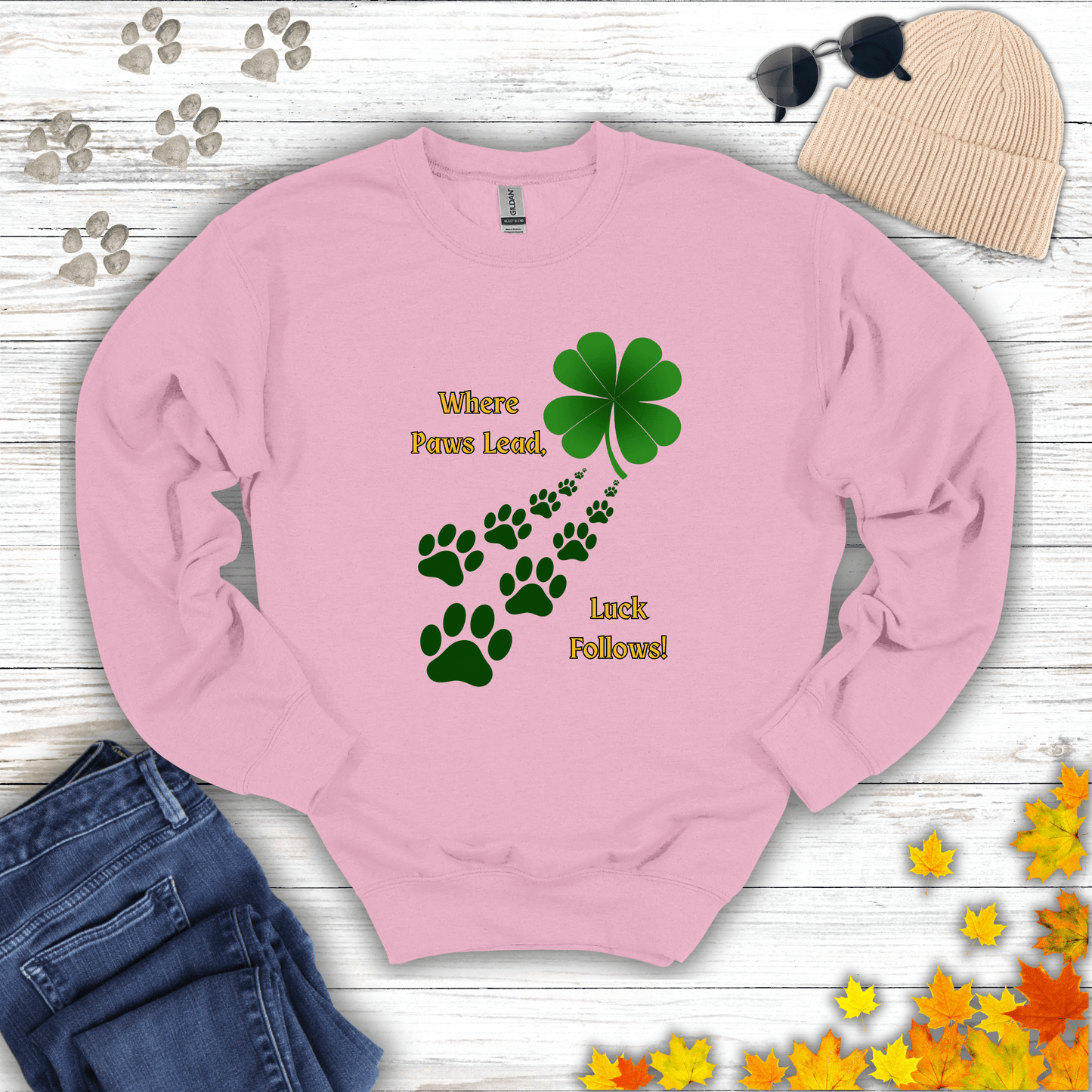 Where Paws Lead Sweatshirt