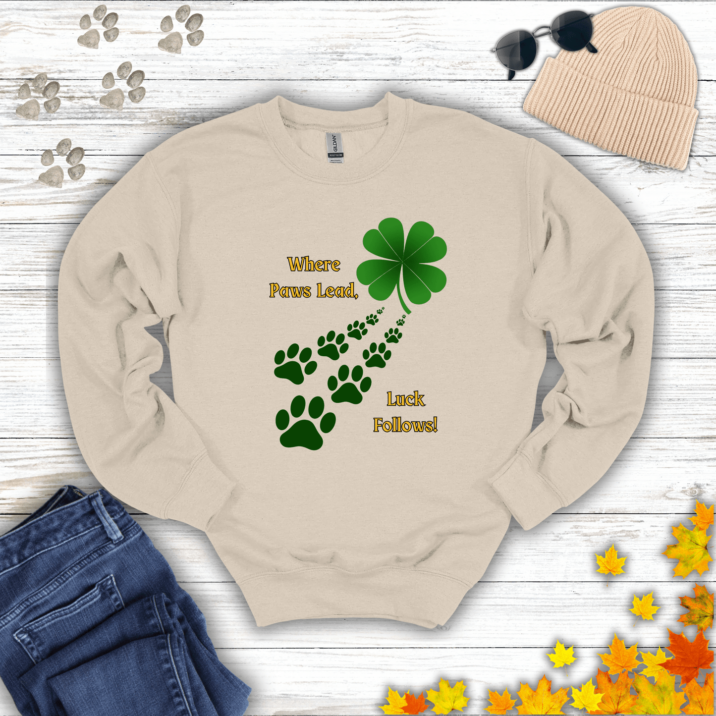 Where Paws Lead Sweatshirt