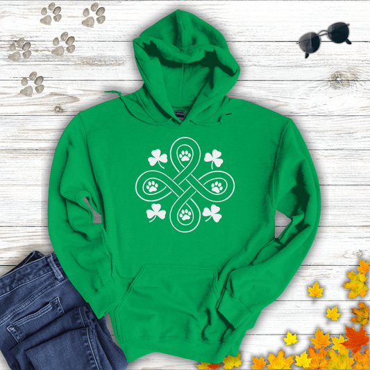 Celtic Paws Hoodie Irish Green / S unisex graphic t-shirt
