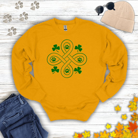 Celtic Paws Sweatshirt S / Gold unisex graphic t-shirt