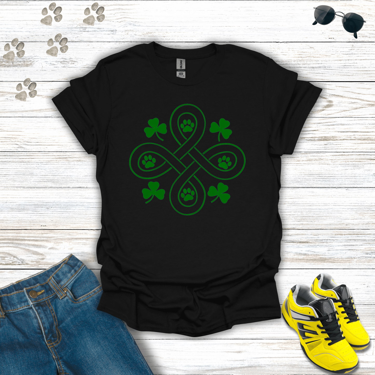 Celtic Paws T-Shirt Black / S unisex graphic t-shirt