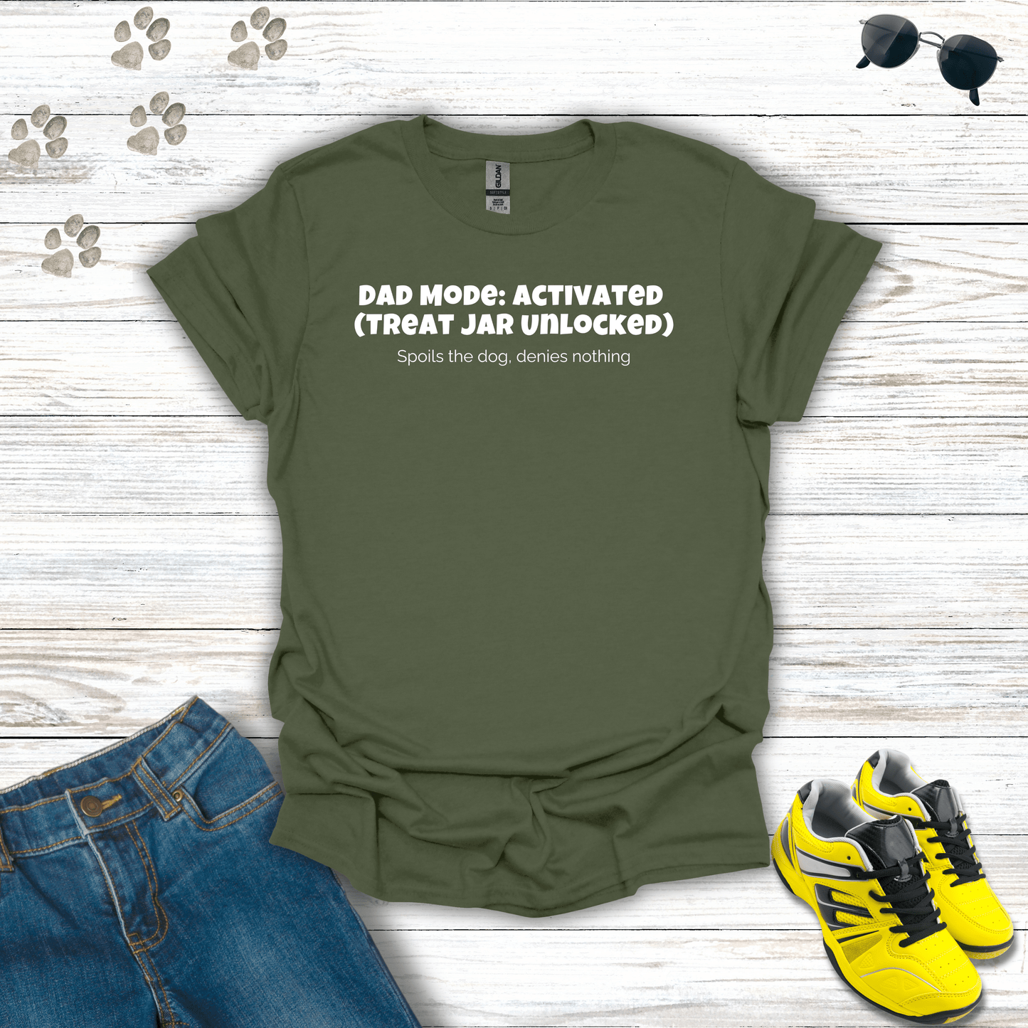 Dad Mode T-Shirt Military Green / S unisex graphic t-shirt