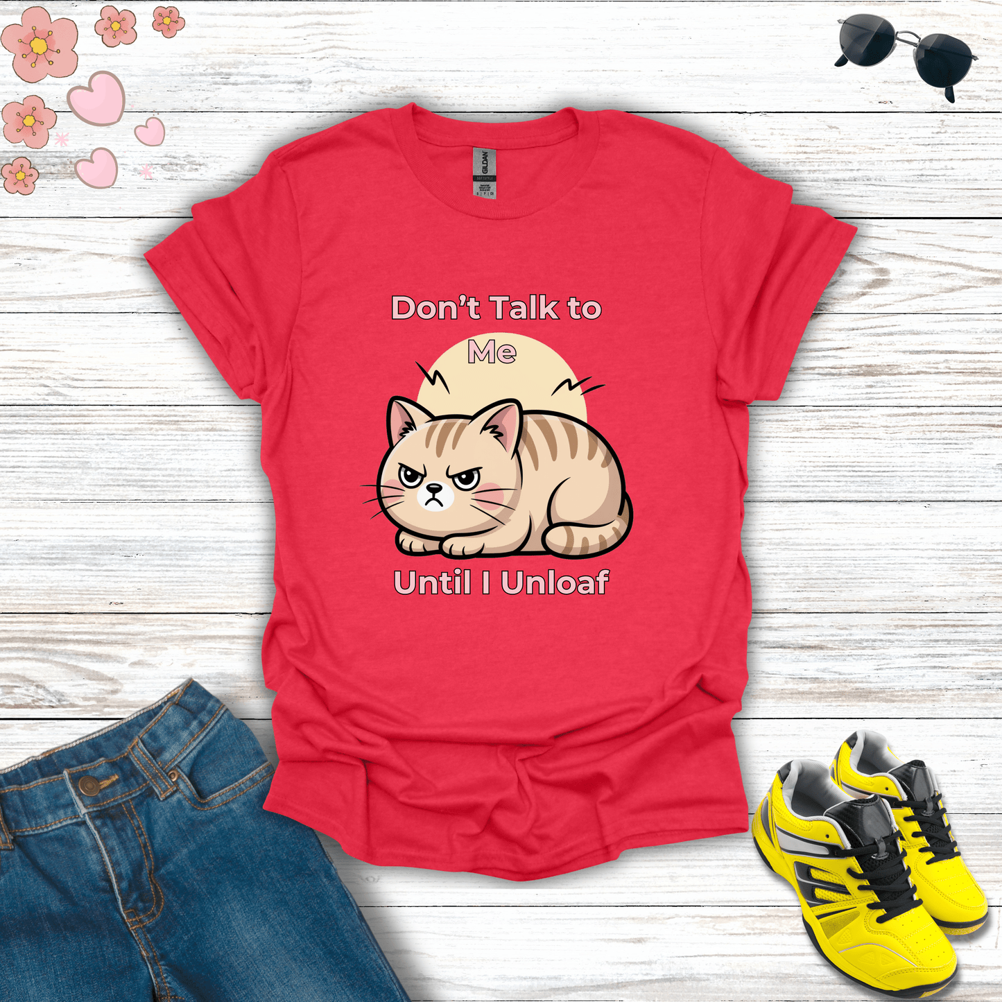 I Need to Unloaf T-Shirt Heather Red / S unisex graphic t-shirt