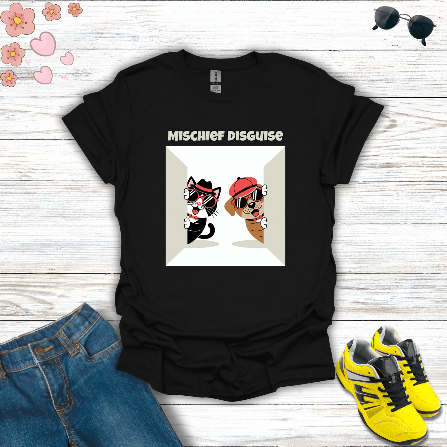 Mischief Disguise T-Shirt Black / S unisex graphic t-shirt