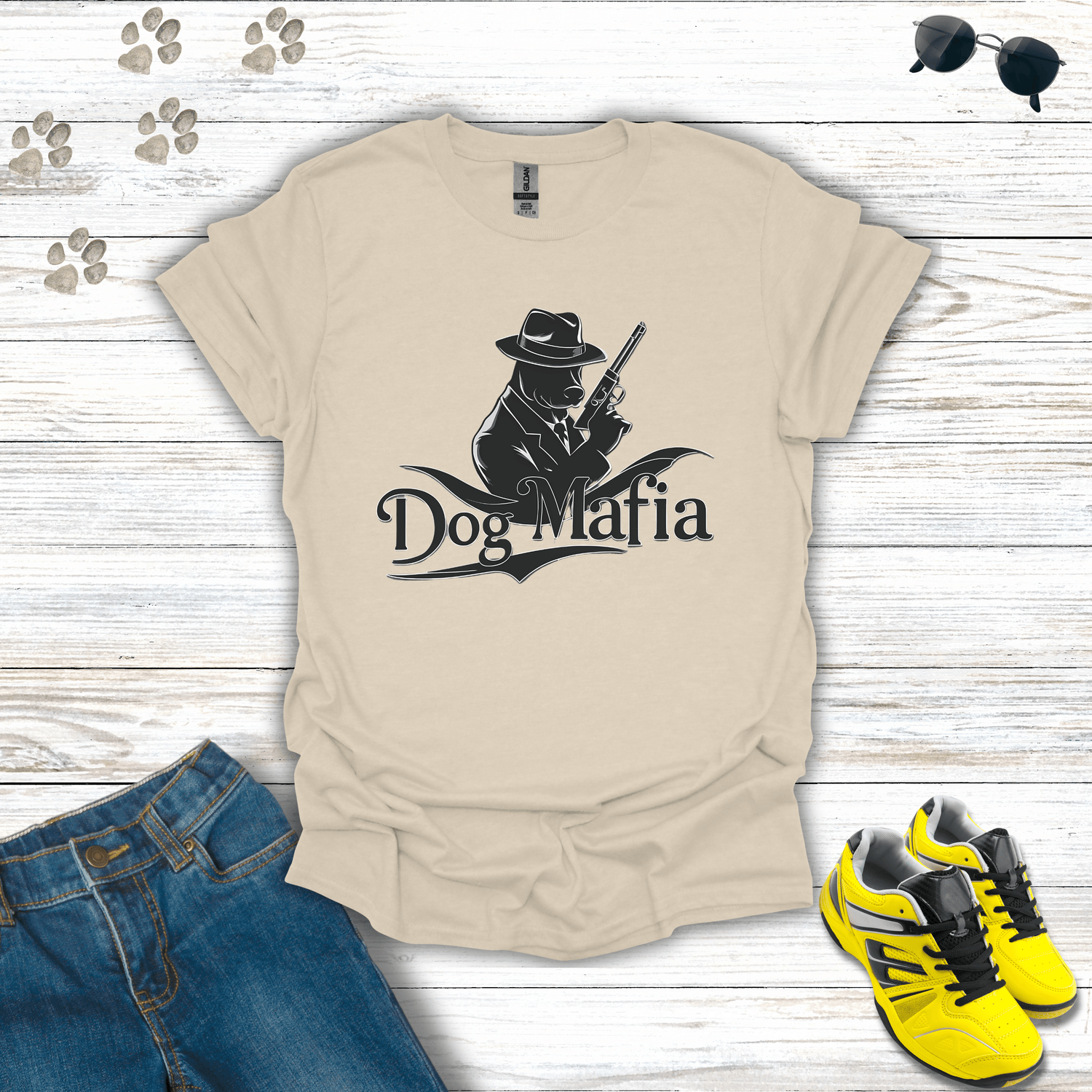 Dog Mafia T-Shirt Collection – Mobster-Style Dog Graphic Tees