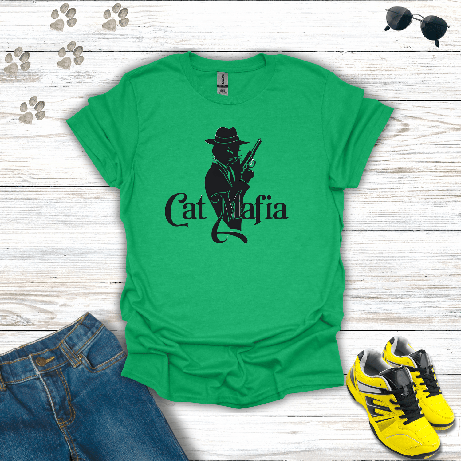 Cat Mafia T-Shirt Collection – Mobster-Style Cat Graphic Tees