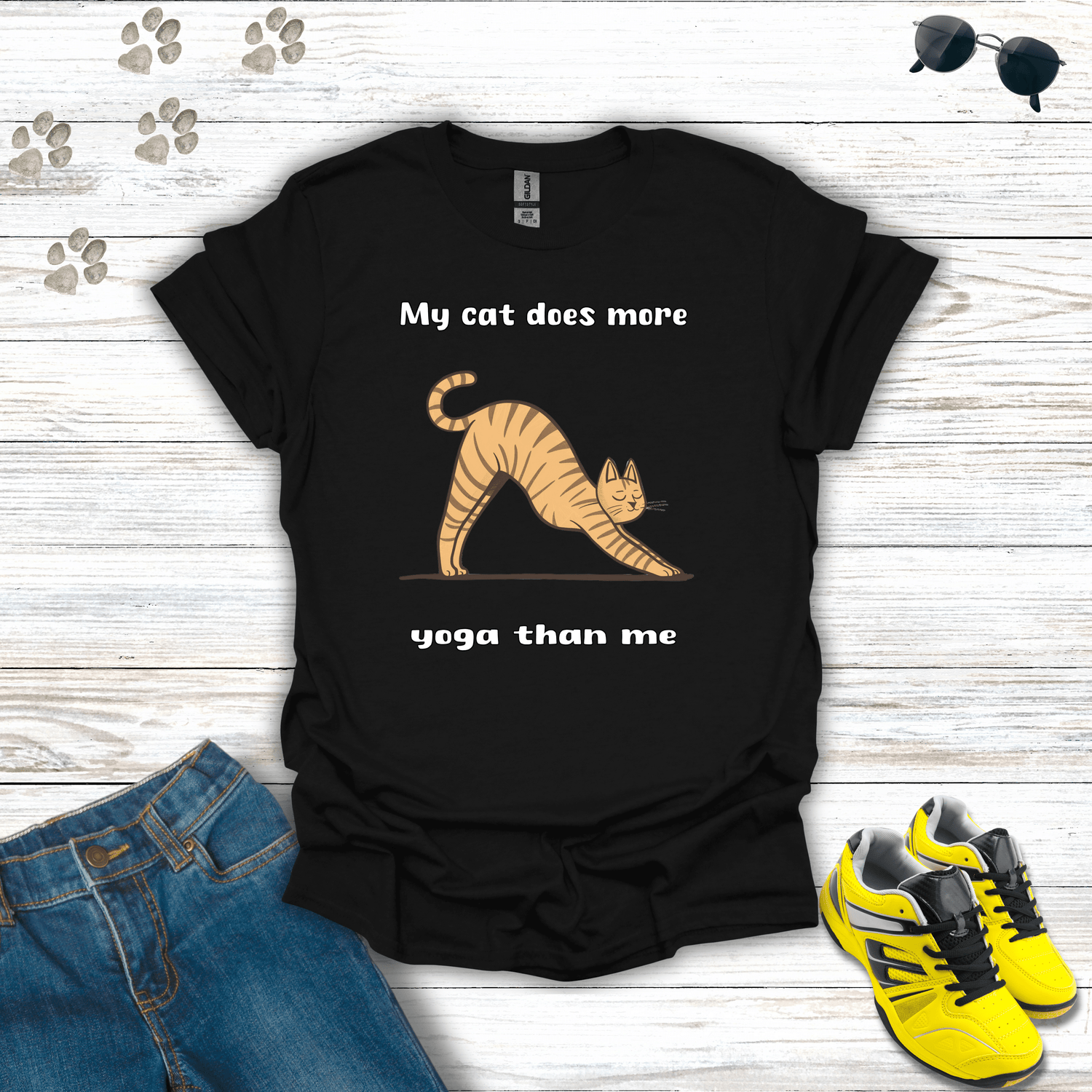 Yoga Pet T-Shirt Collection – Mindful Dog and Cat Yoga Graphic Tees