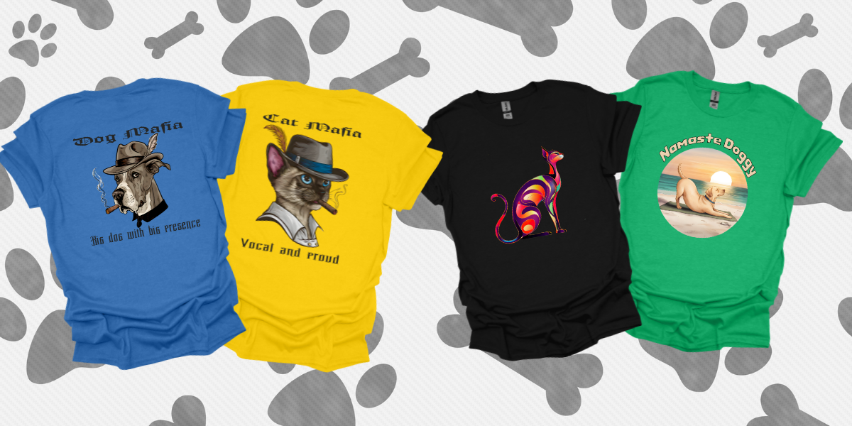 All Products Collection – Pet Graphic T-Shirts for Dogs, Cats, and More