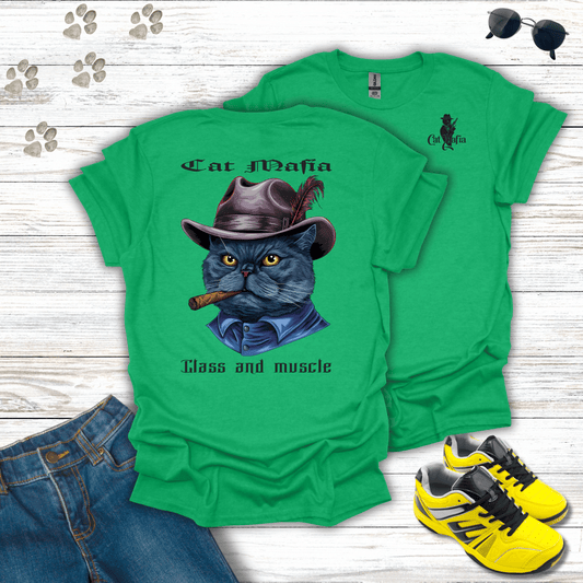 British Shorthair Cat Mafia T-Shirt
