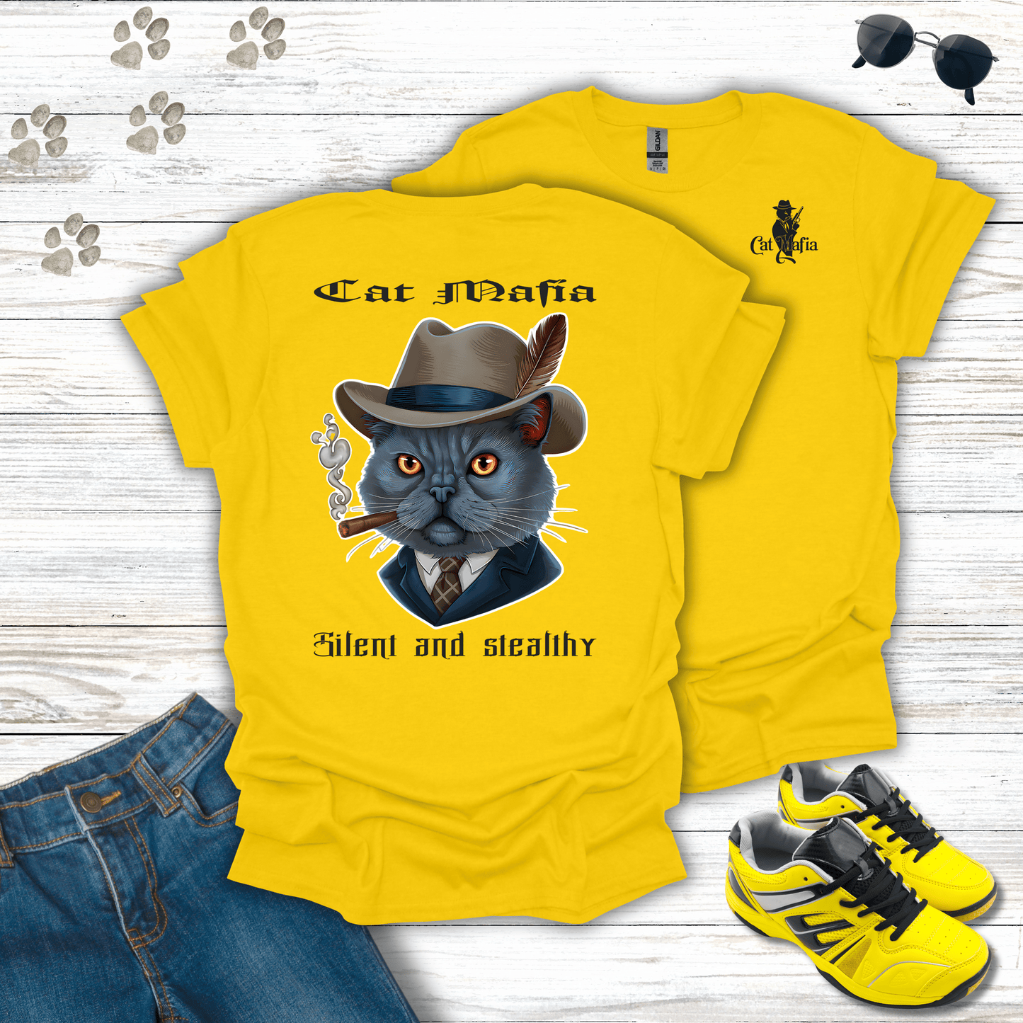 Chartreux Cat Mafia T-Shirt
