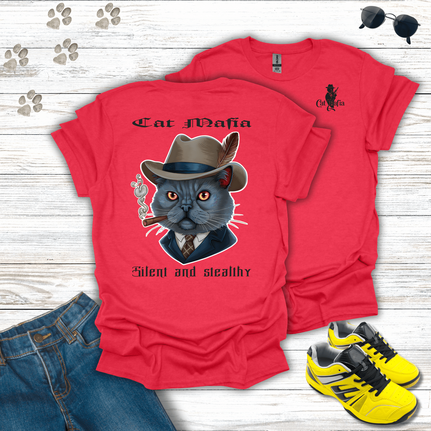 Chartreux Cat Mafia T-Shirt
