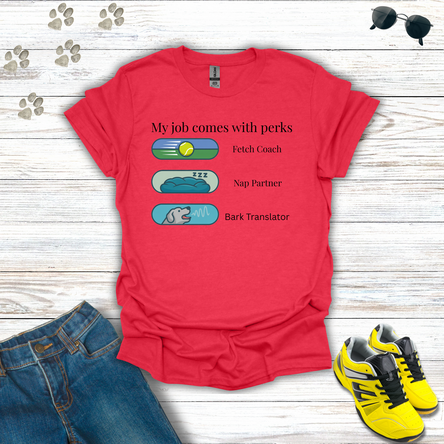 Dog Job Perks T-Shirt