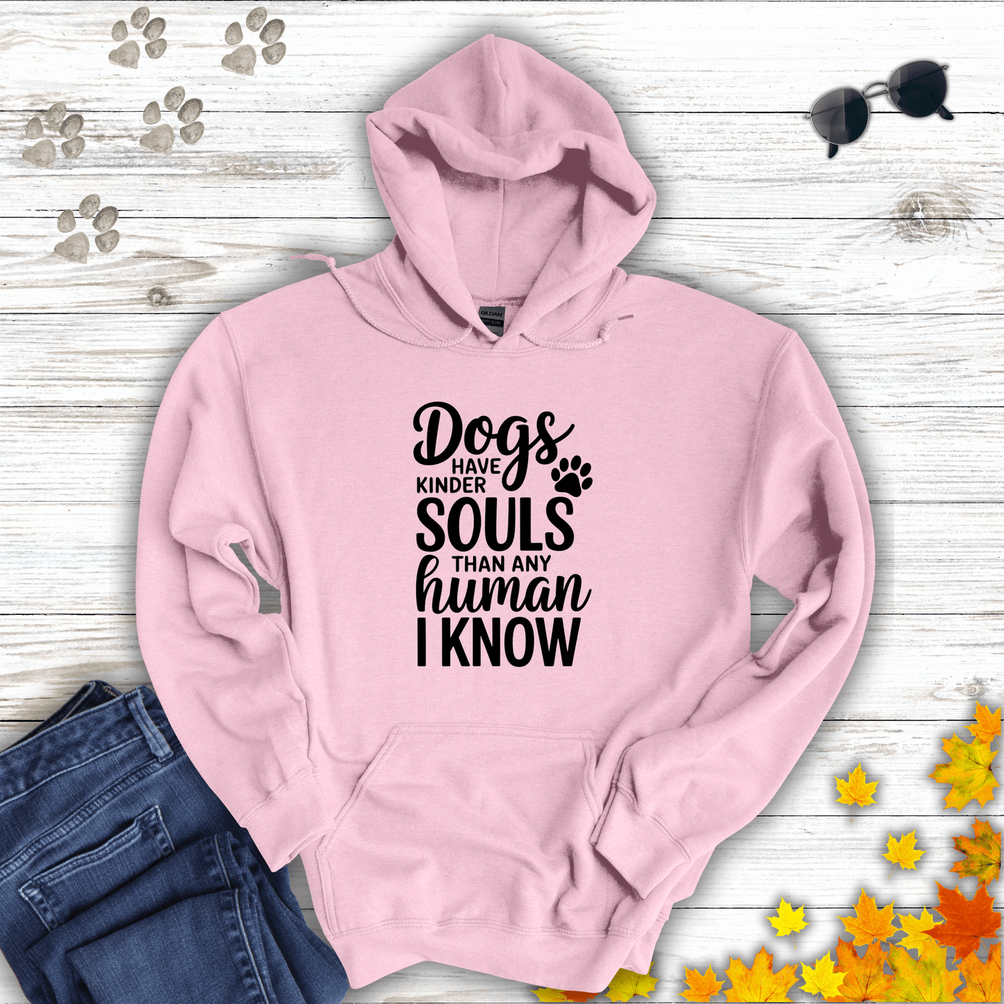 Dogs Have Kinder Souls Hoodie