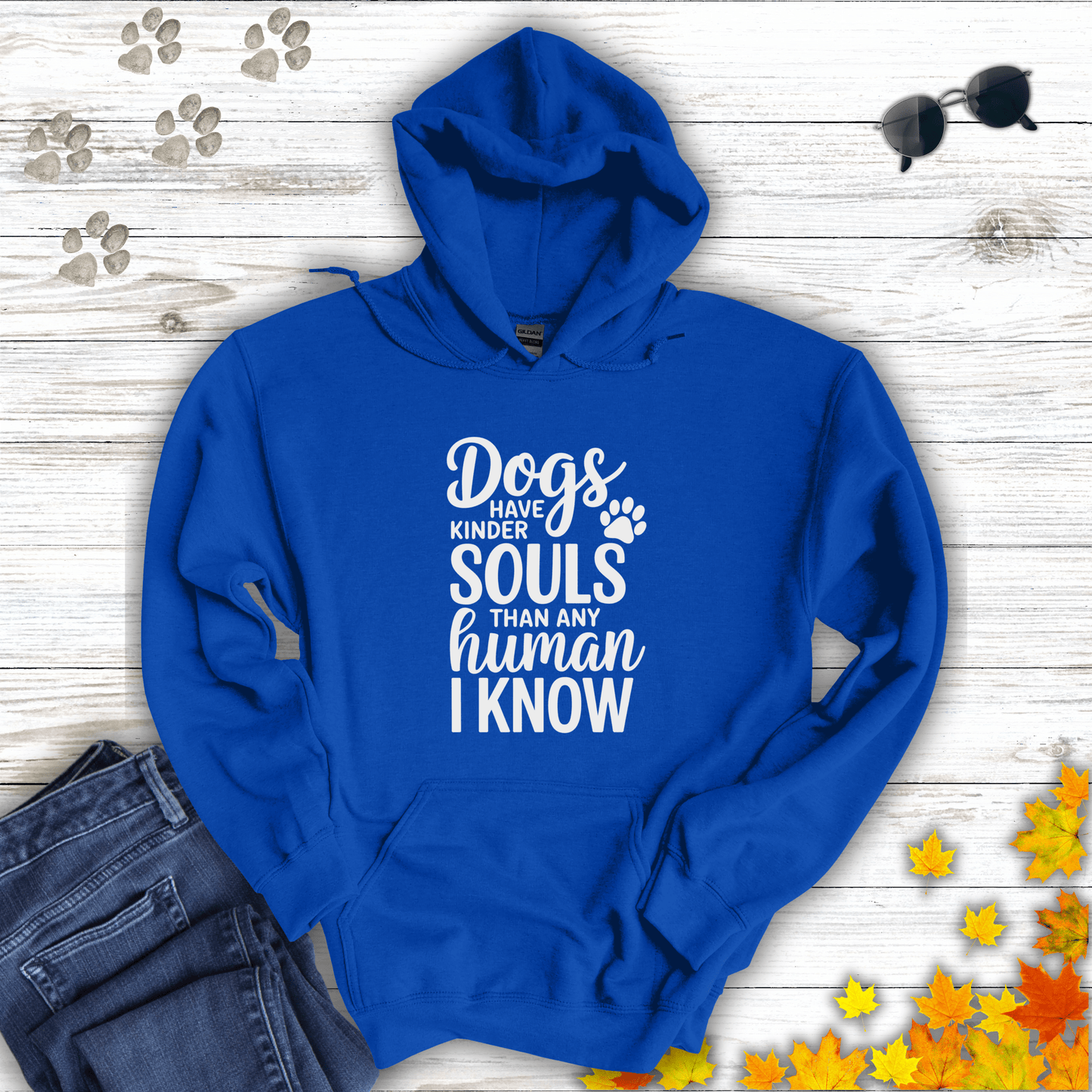 Dogs Have Kinder Souls Hoodie