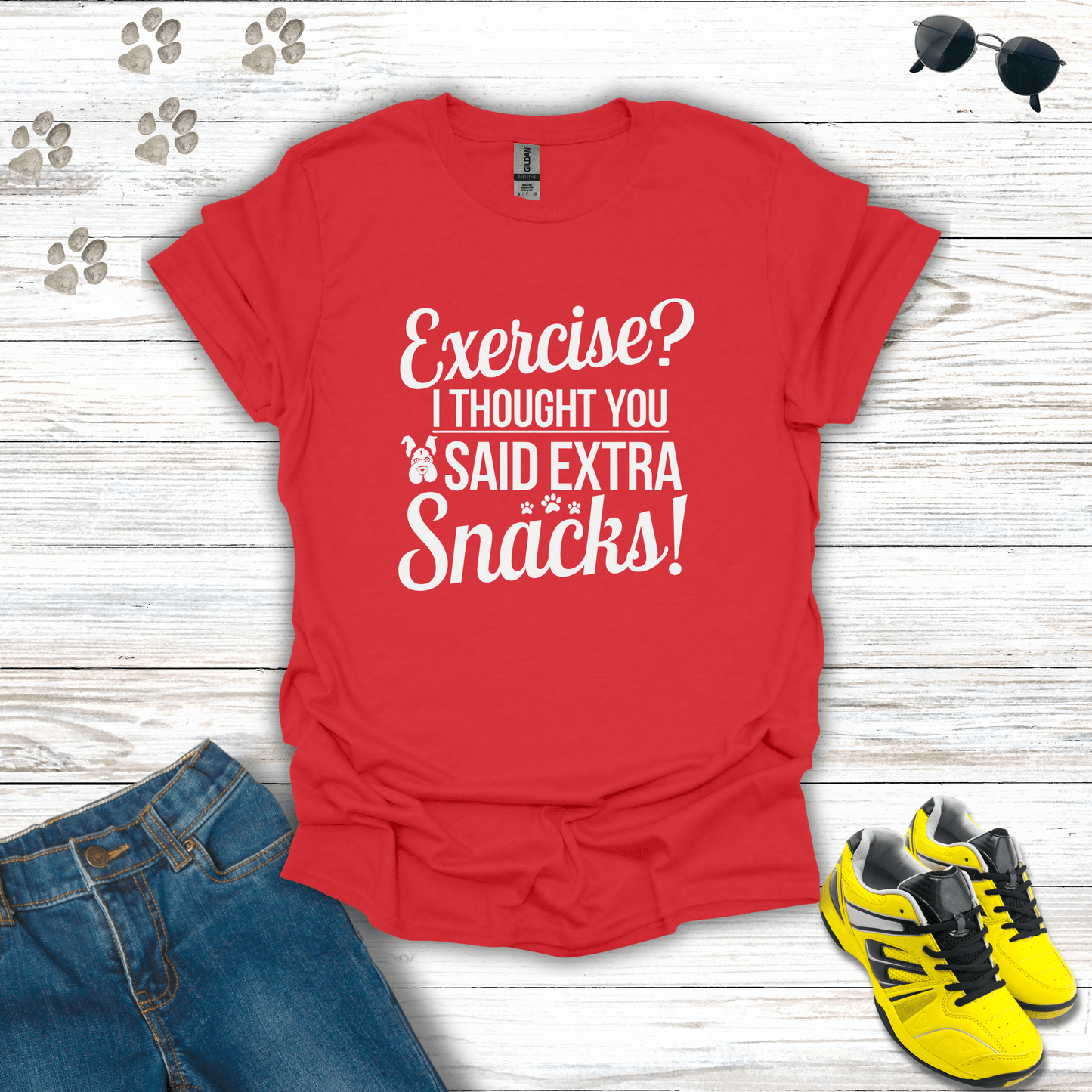 Exercise Or More Snacks T-Shirt
