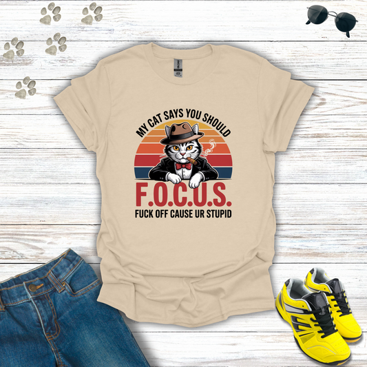 F.O.C.U.S. Mafia Cat T-Shirt