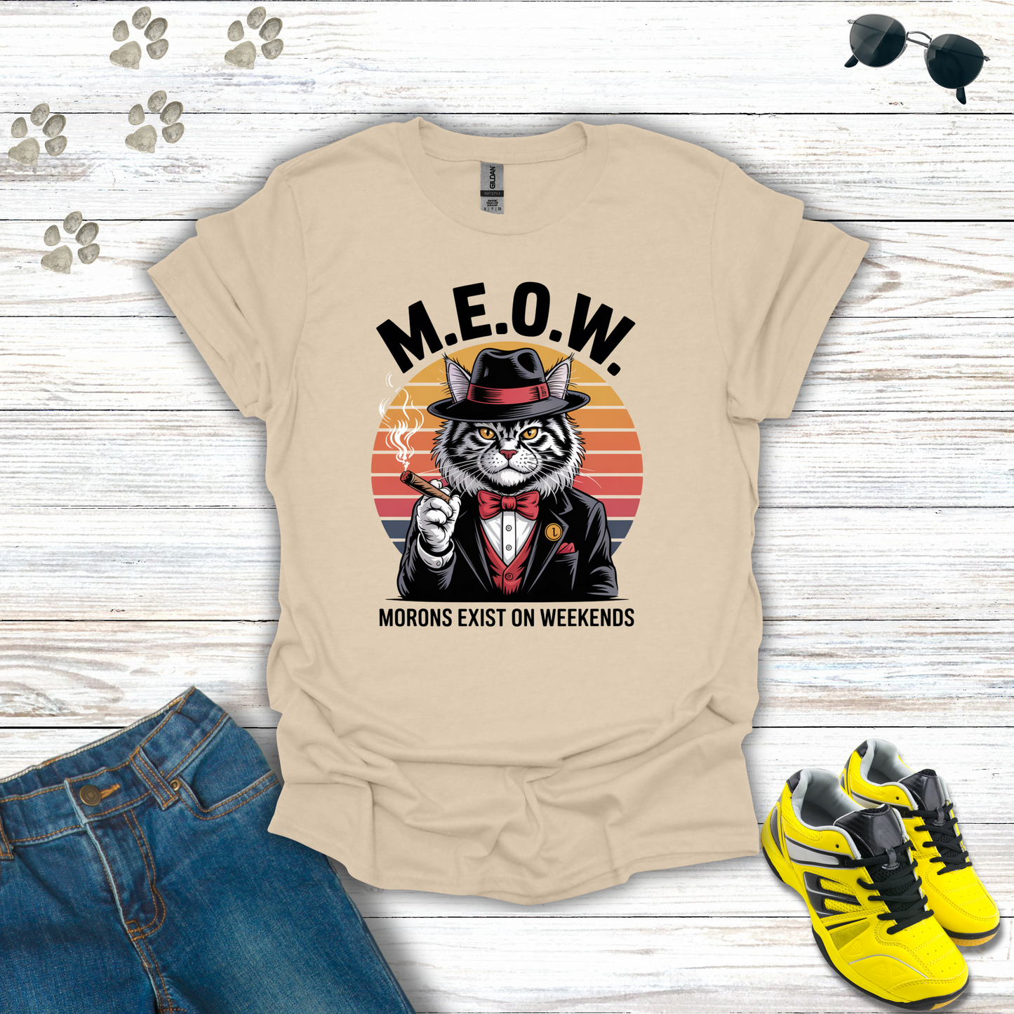 M.E.O.W. Mafia Cat T-Shirt