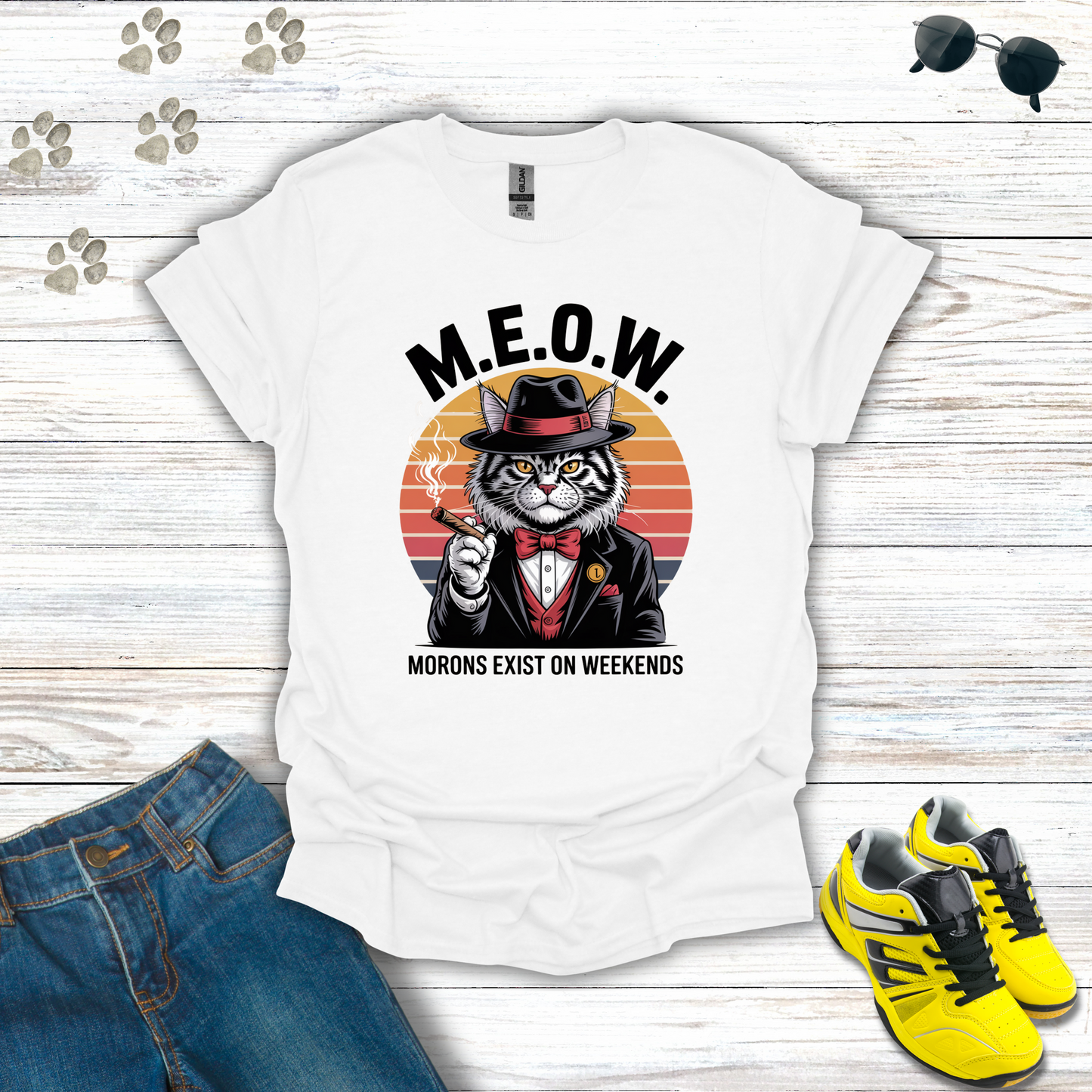 M.E.O.W. Mafia Cat T-Shirt