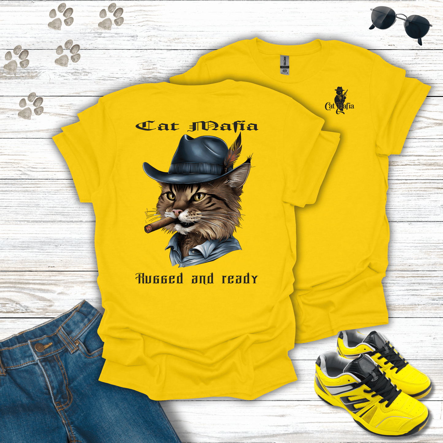 Norwegian Forest Cat Mafia T-Shirt