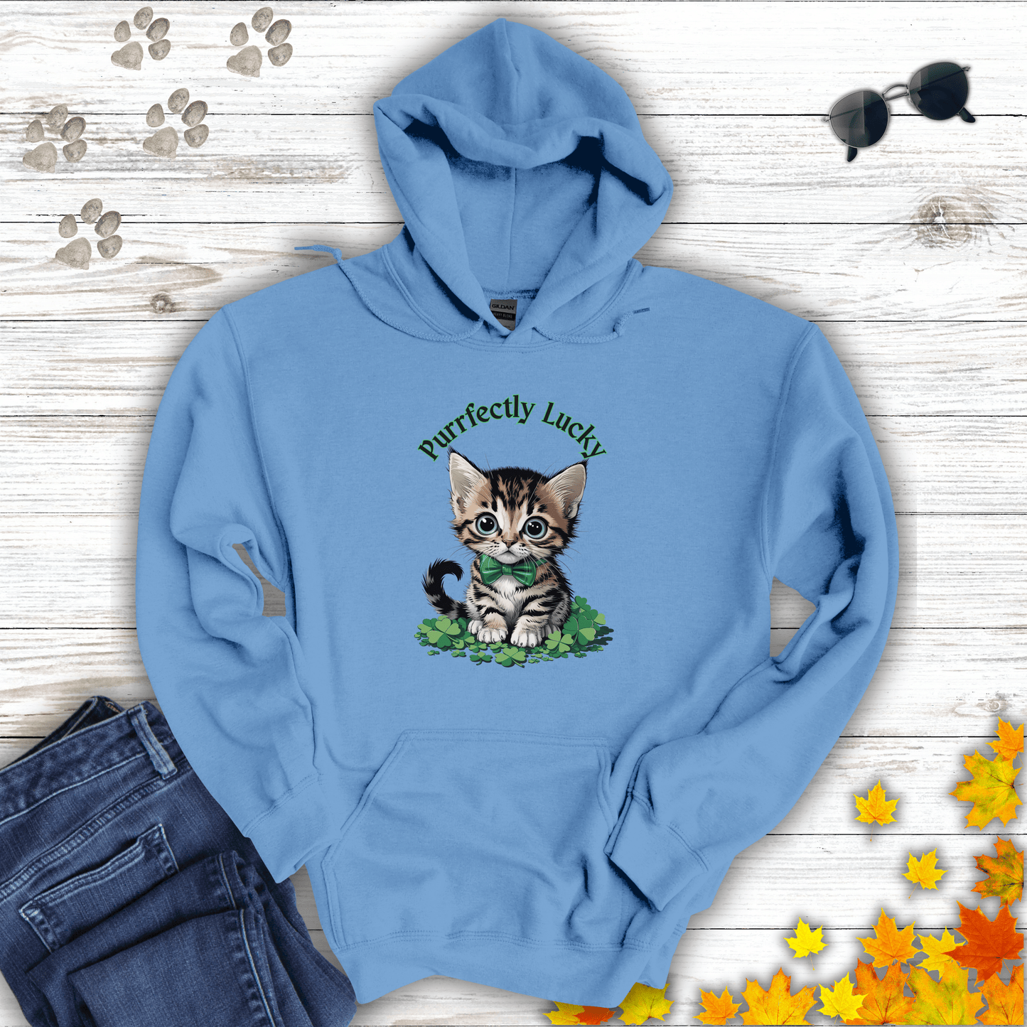 Purrfectly Lucky Cat Hoodie