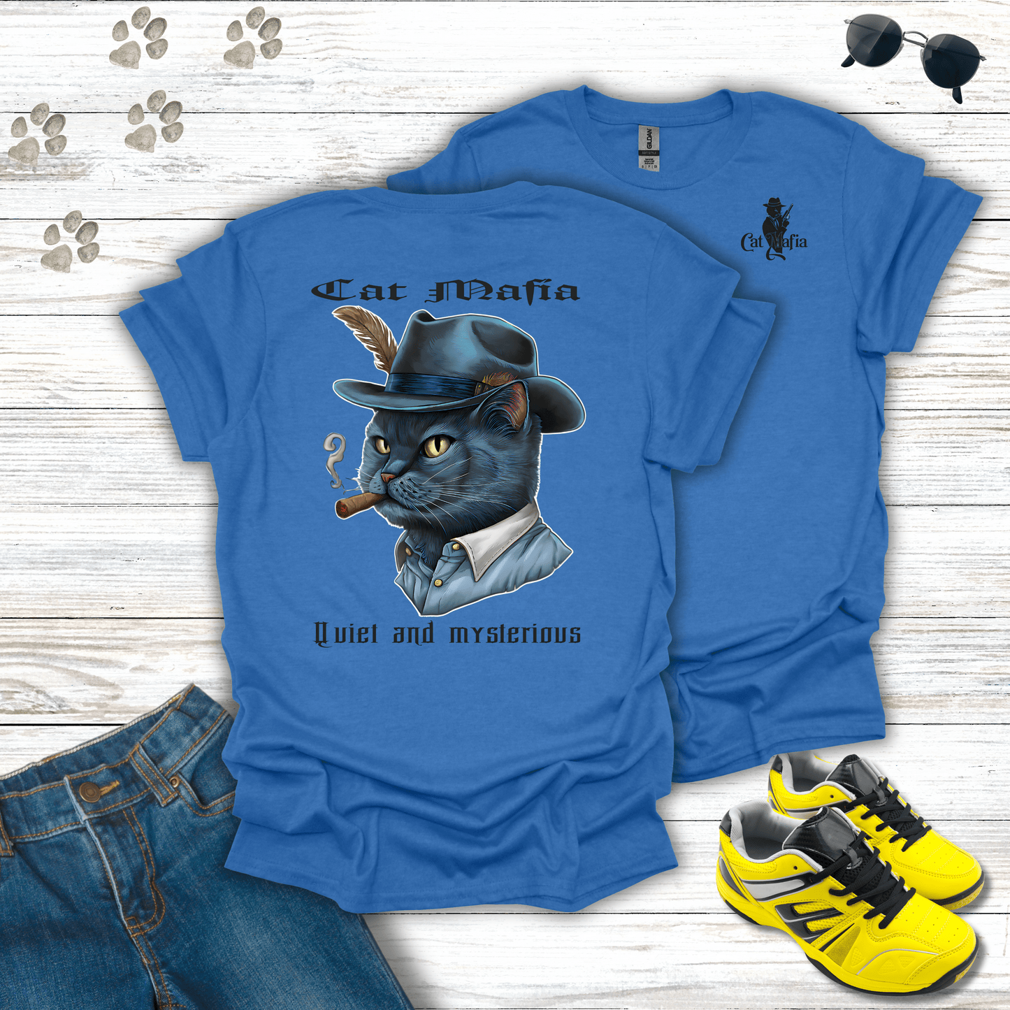 Russian Blue Cat Mafia T-Shirt