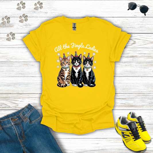 All the Jingle Ladies Cat T-Shirt Daisy / S unisex graphic t-shirt