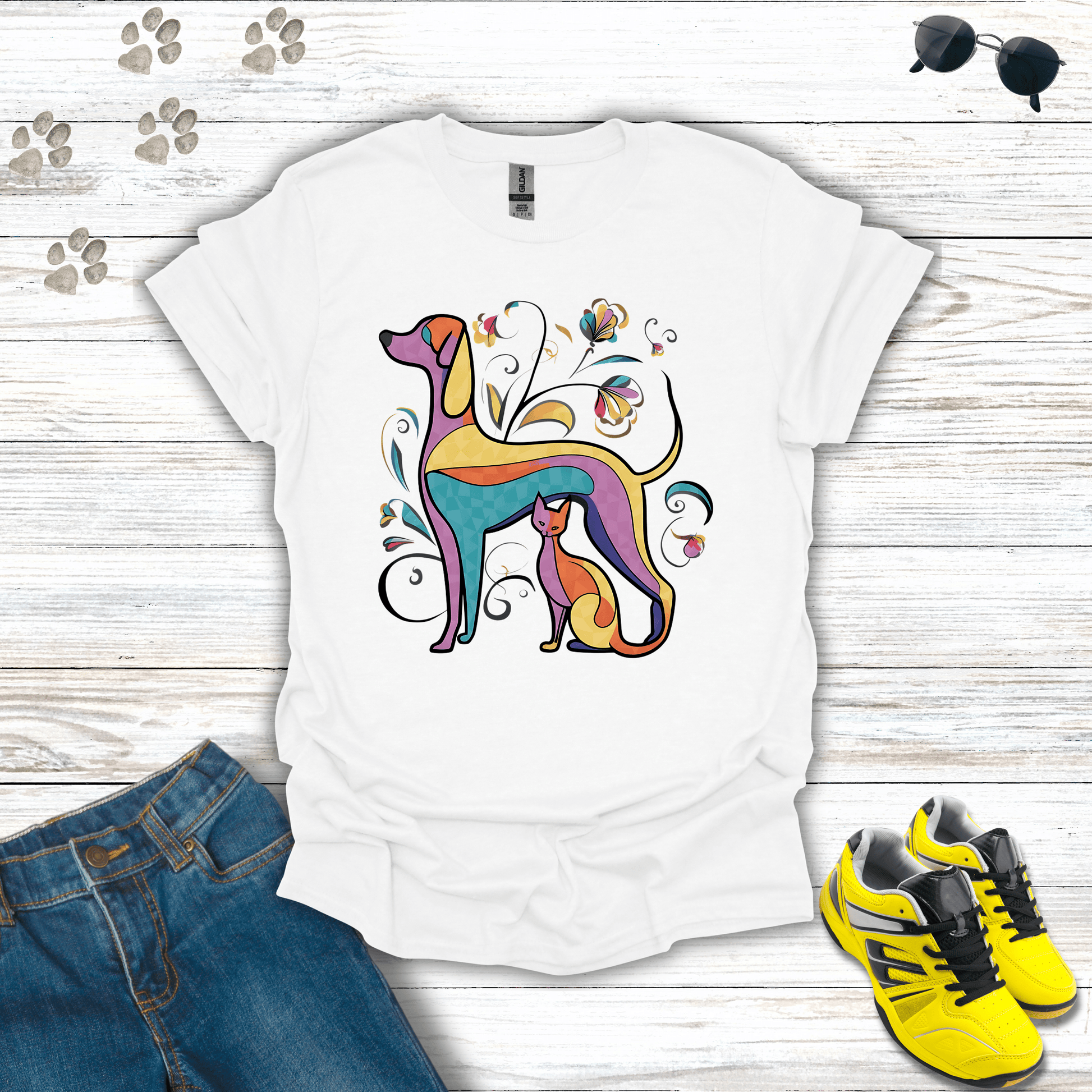 Botanical Best Friends T-Shirt White / S unisex graphic t-shirt