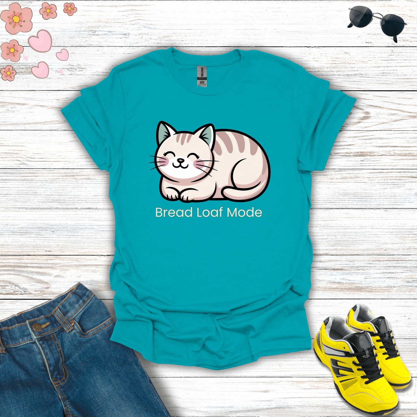 Bread Loaf Mode T-Shirt Tropical Blue / S unisex graphic t-shirt