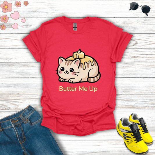 Butter Me Up T-Shirt Heather Red / S unisex graphic t-shirt