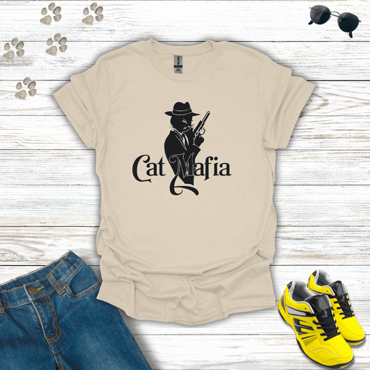 Cat Mafia T-Shirt Natural / S unisex graphic t-shirt