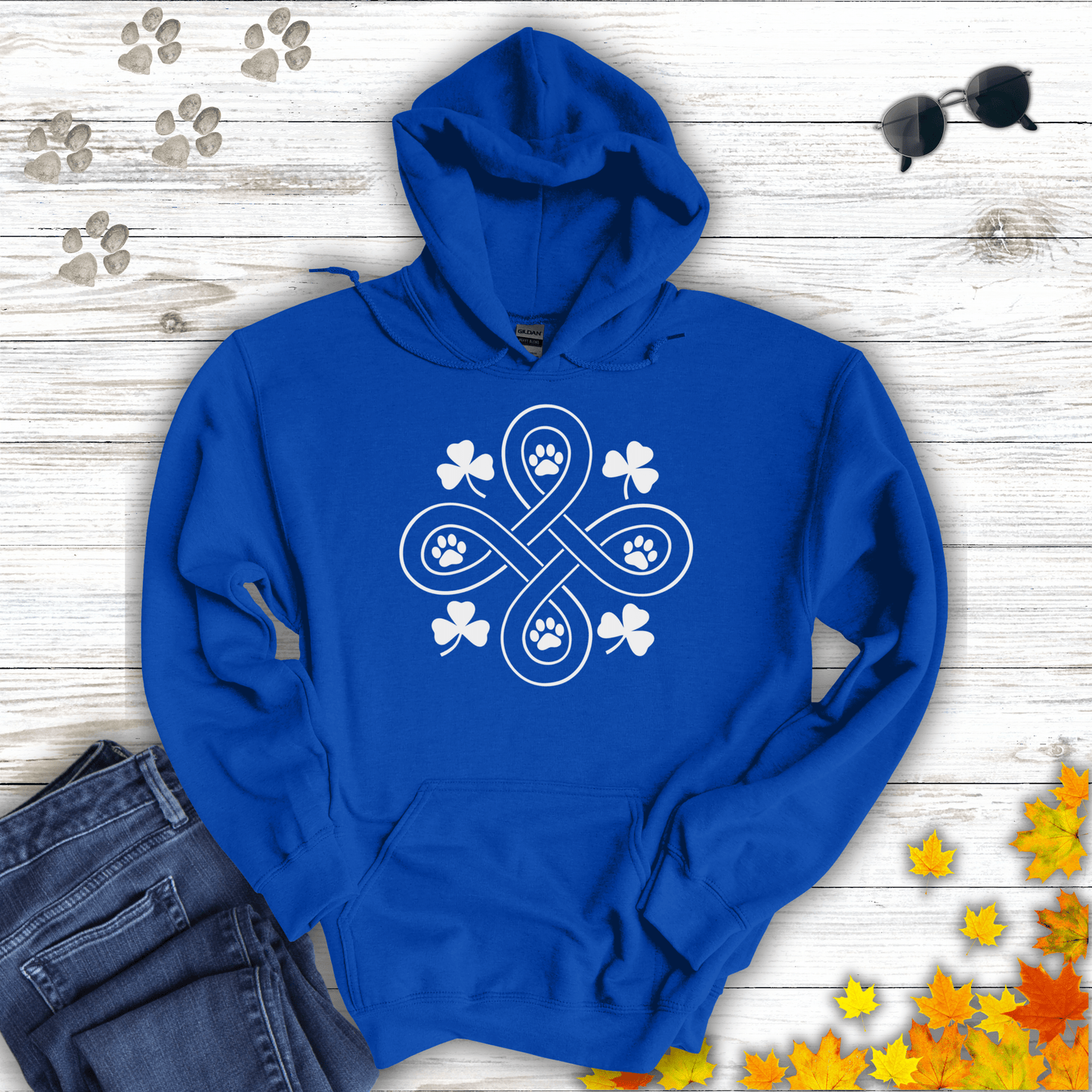 Celtic Paws Hoodie Royal / S unisex graphic t-shirt
