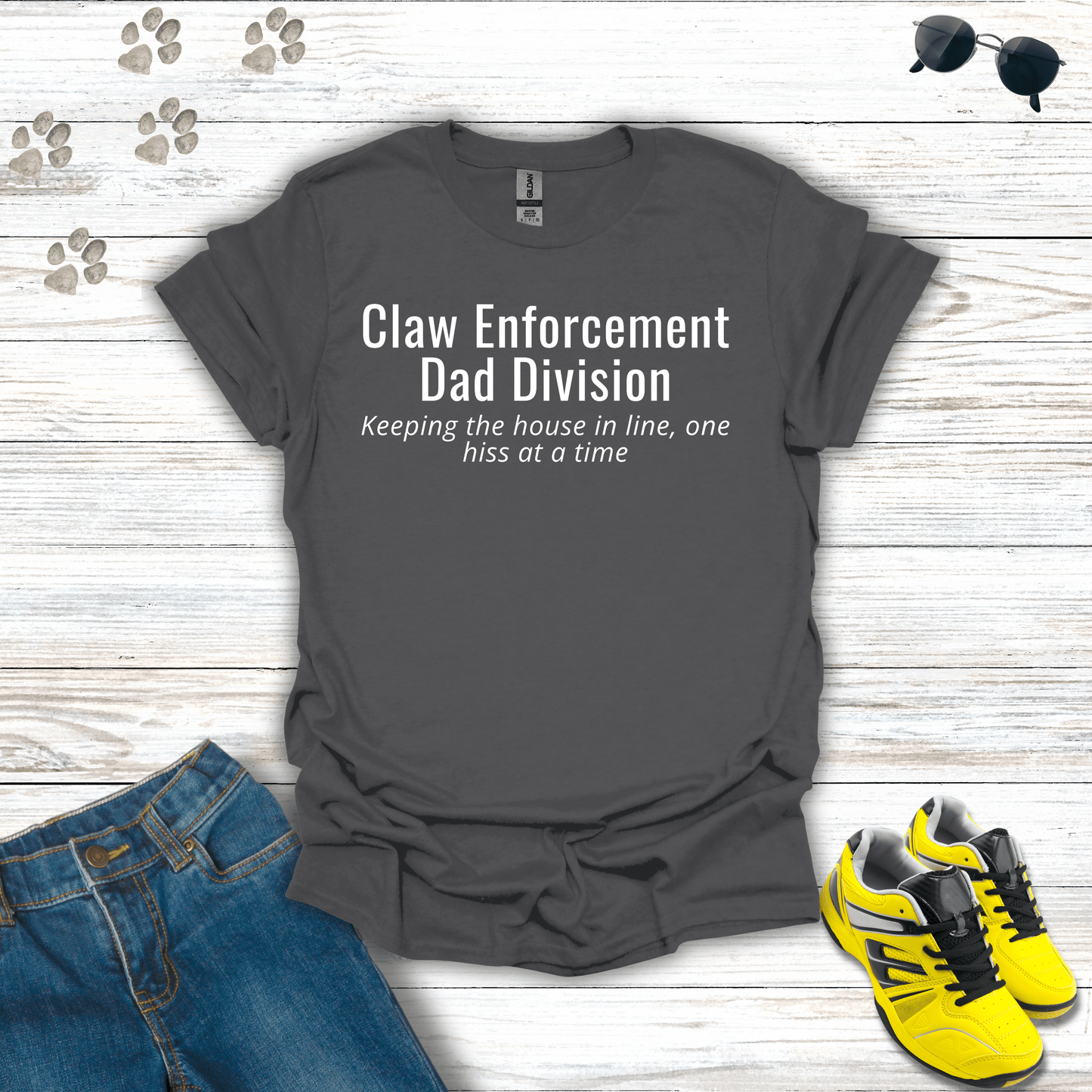 Claw Enforcement T-Shirt Charcoal / S unisex graphic t-shirt