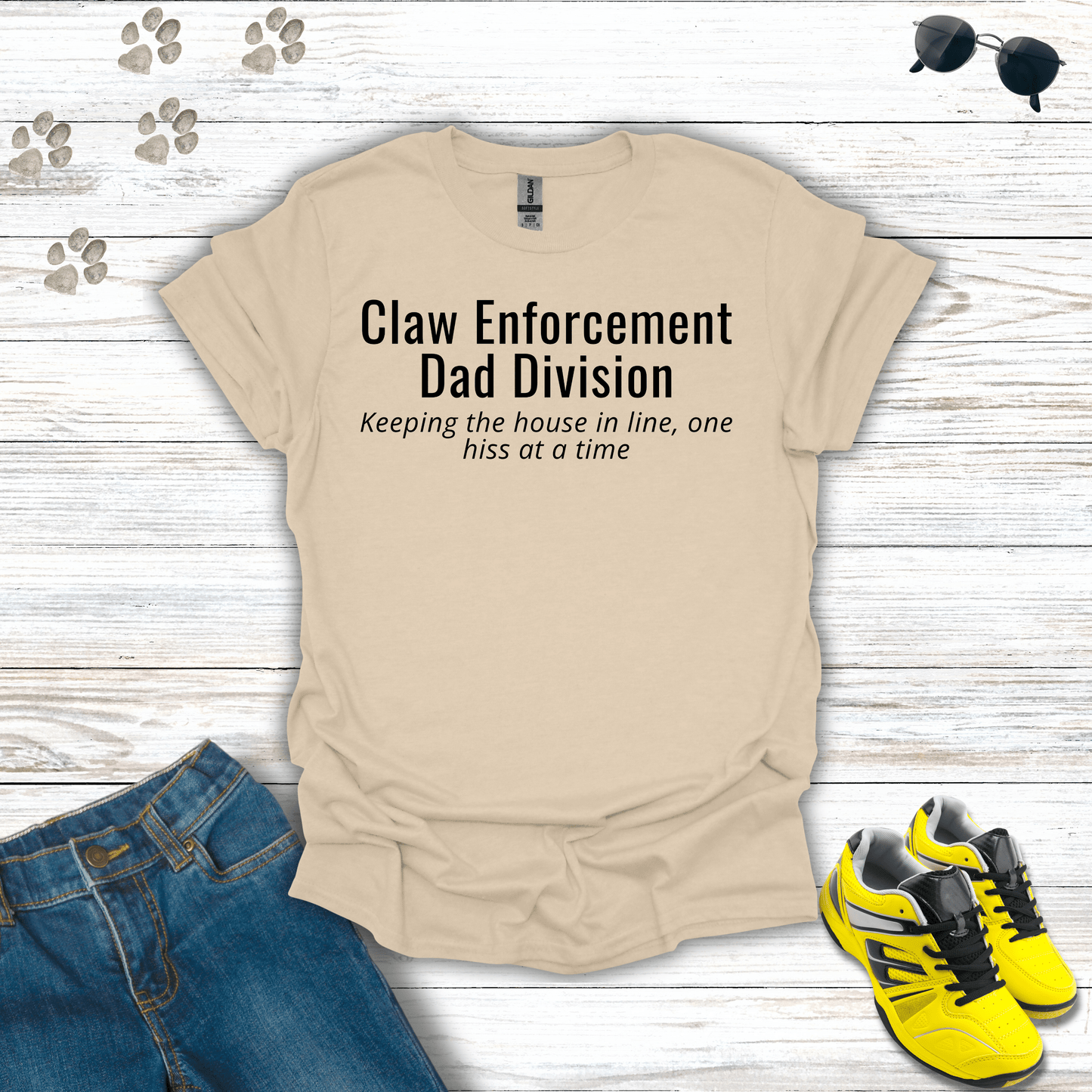 Claw Enforcement T-Shirt Sand / S unisex graphic t-shirt