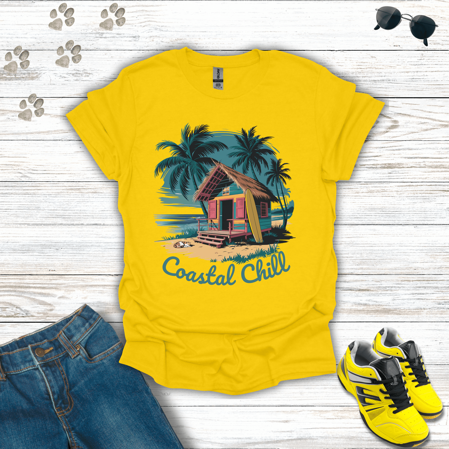 Coastal Chill T-Shirt Daisy / S unisex graphic t-shirt