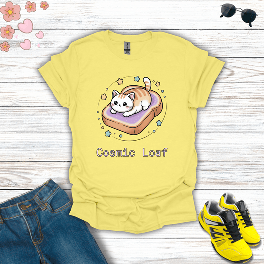 Cosmic Loaf T-Shirt Cornsilk / S unisex graphic t-shirt