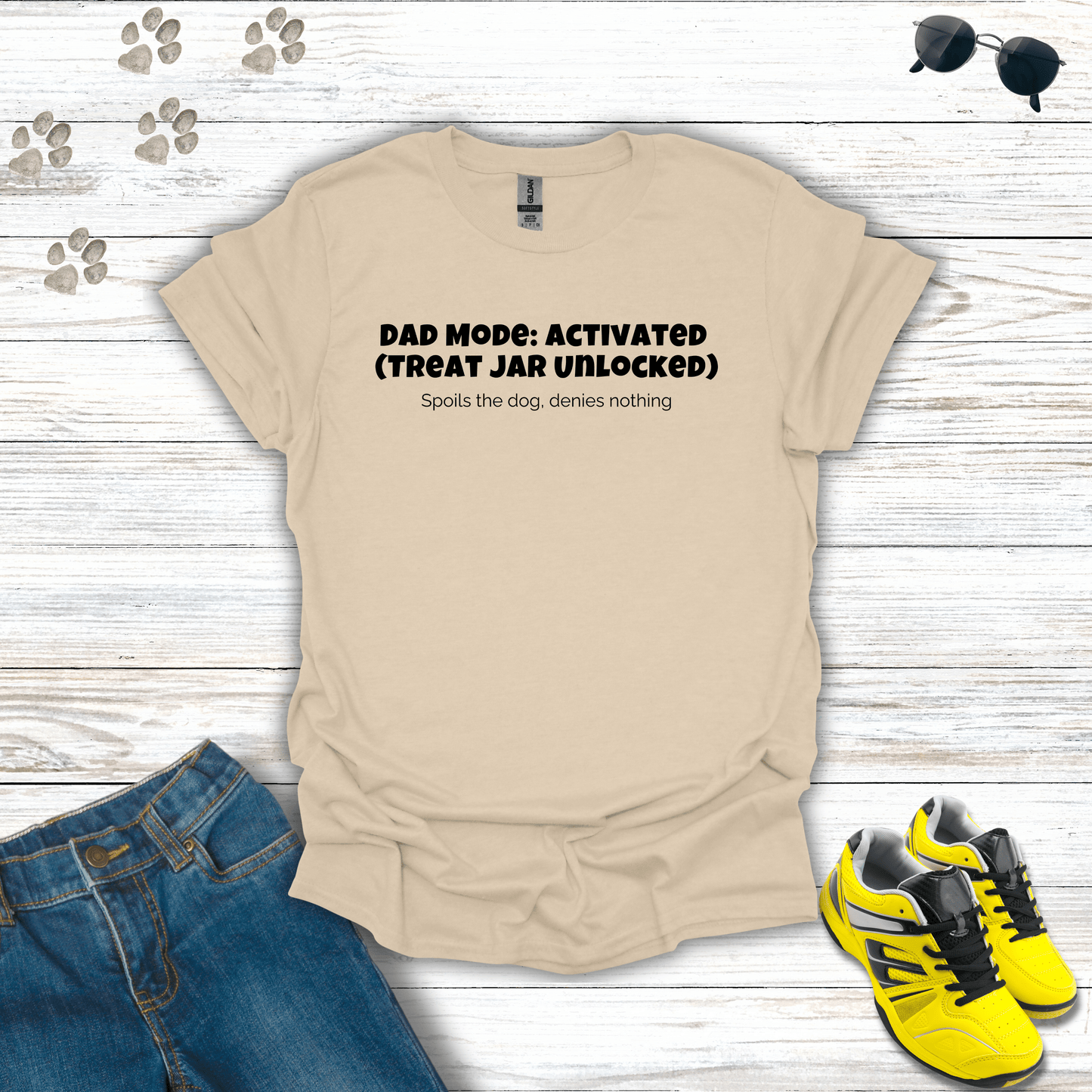 Dad Mode T-Shirt Sand / S unisex graphic t-shirt
