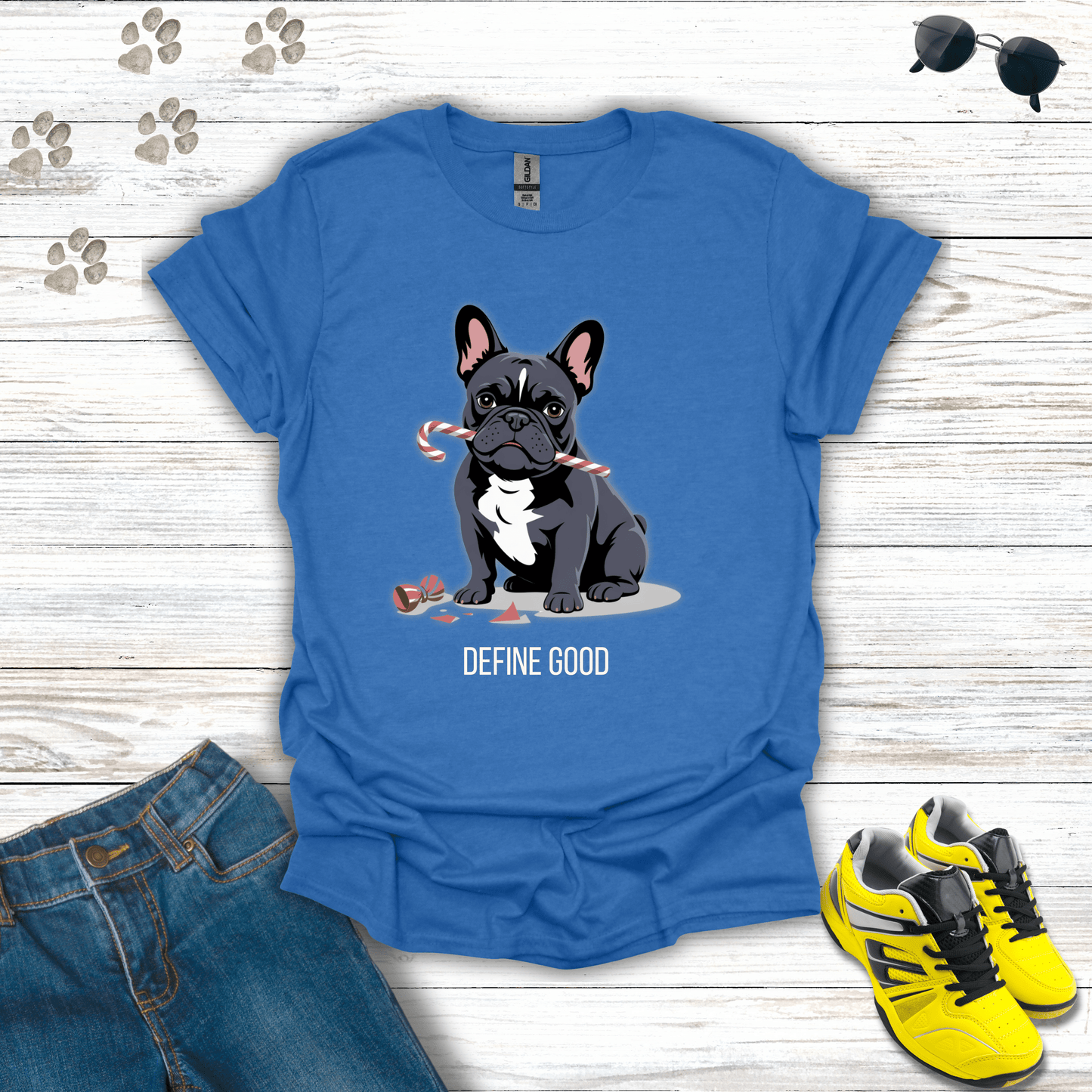 Define Good Dog T-Shirt Heather Royal / S unisex graphic t-shirt