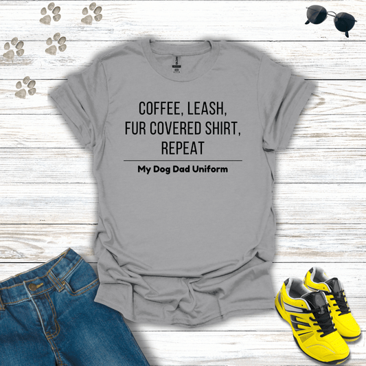 Dog Dad Uniform T-Shirt Sport Grey / S unisex graphic t-shirt