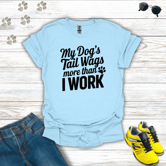 Dog Tail Wags T-Shirt unisex graphic t-shirt