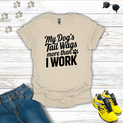 Dog Tail Wags T-Shirt unisex graphic t-shirt