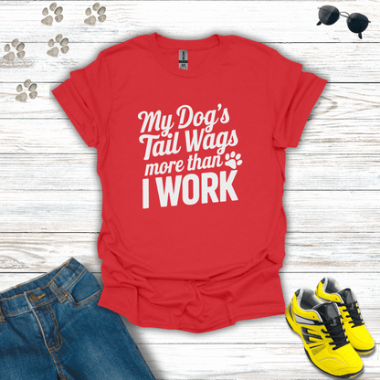 Dog Tail Wags T-Shirt unisex graphic t-shirt